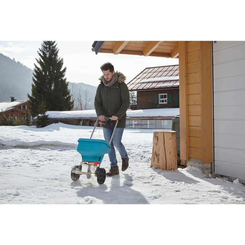 Load image into Gallery viewer, Gardena strooiwagen xl strooiapparatuur (turquoise zwart, 436-20)
