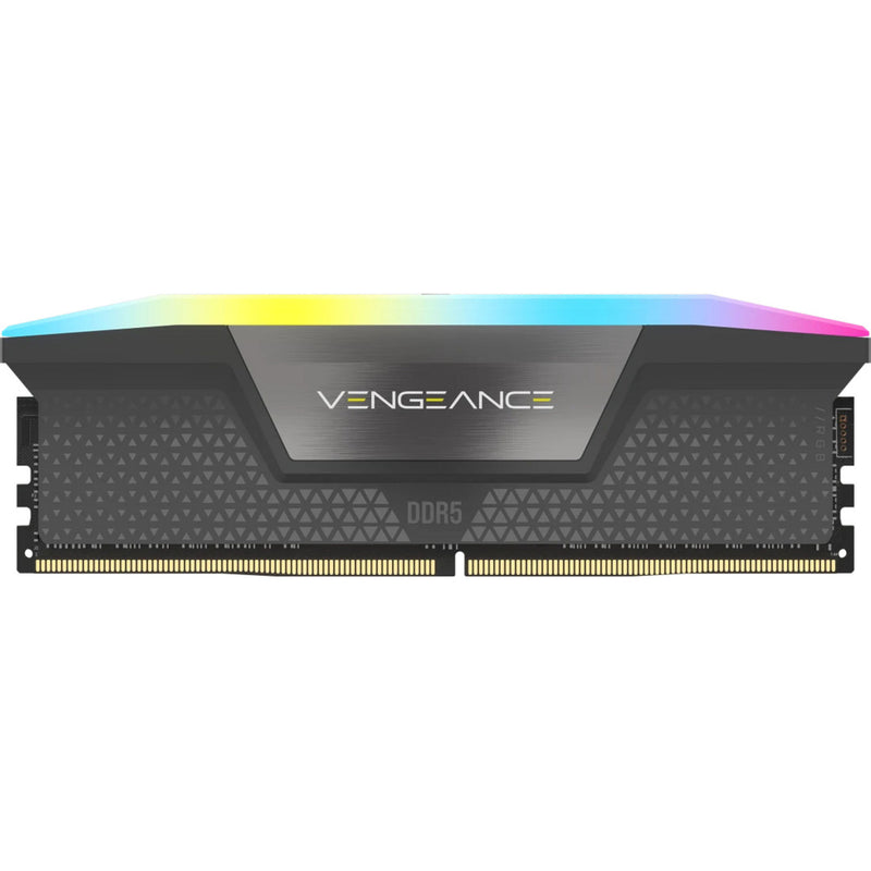 Load image into Gallery viewer, Corsair 64 gb ddr5-5600 (2x 32 gb) dual-kit werkgeheugen (grijs, cmh64gx5m2d5600z40, vengeance rgb, xmp, expo)
