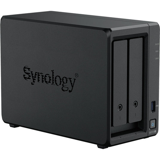 Synology diskstation ds725+ nas (zwart, 2x lan, usb-a 3.2 (5 gbit s))