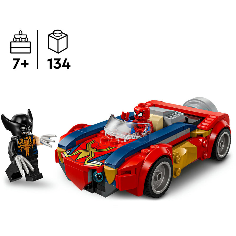 Load image into Gallery viewer, Lego super heroes 76336 marvel spider-man auto vs. venomized wolverine

