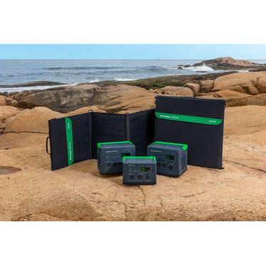 Apc schneider offgrid draagbaar zonnepaneel, 200w (psp200, opvouwbaar, met draagtas)