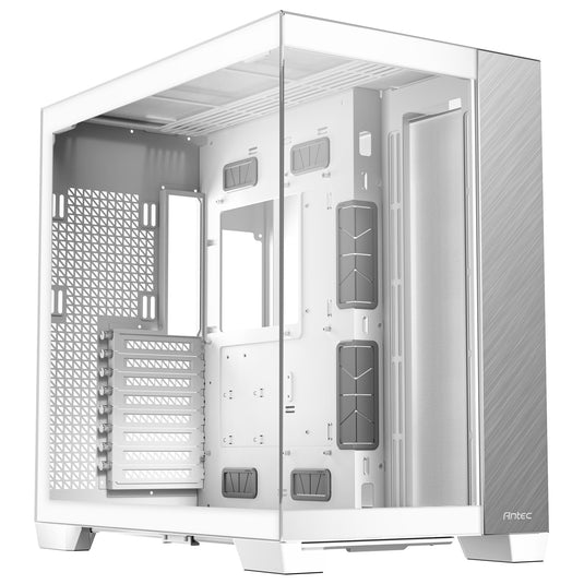 Antec c8 midi tower behuizing (wit zilver | 2x usb-a | 1x usb-c | tempered glass)
