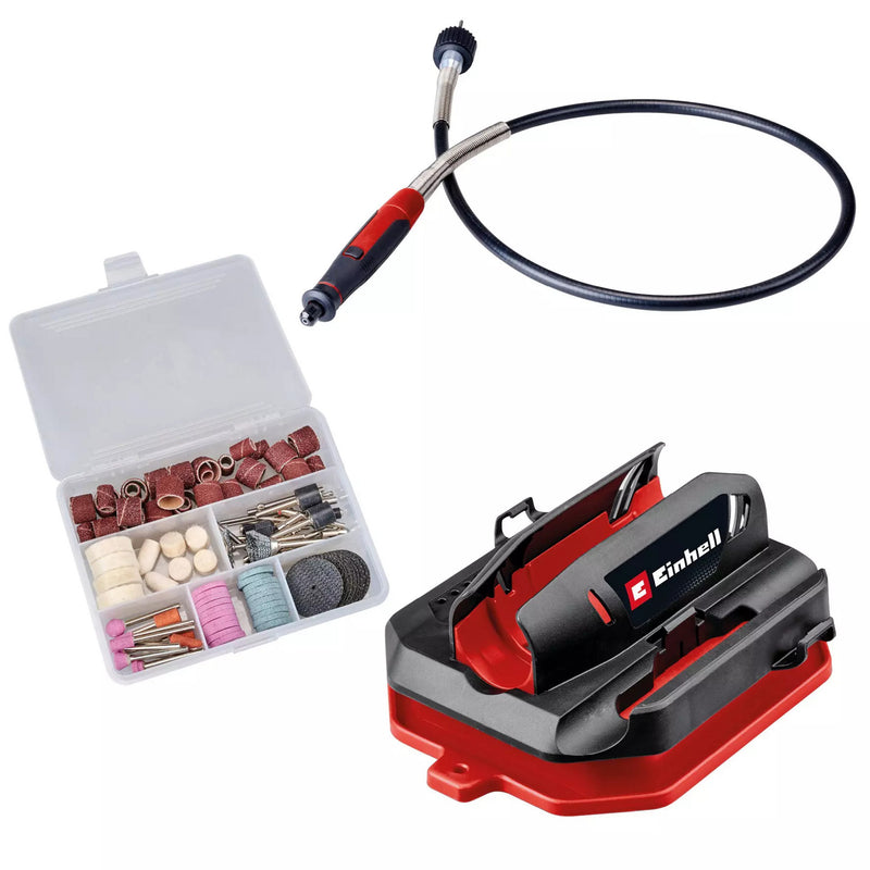 Load image into Gallery viewer, Einhell tc-mt 150 e slijp- graveermachine graveermachines (rood zwart, incl. 117-delige accessoireset in praktische opbergdoos)
