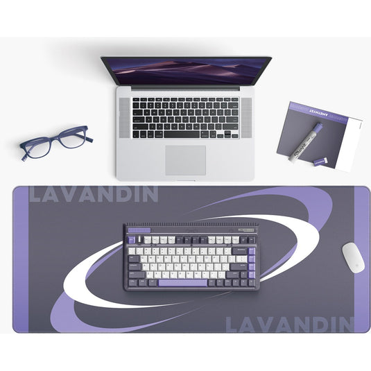 Iqunix og80 lavandin wireless mechanical keyboard (lavendel, us lay-out (qwerty), cherry mx red, 80% (tkl), hot-swappable, pbt, 2.4ghz | bluetooth 5.1 | usb-c)