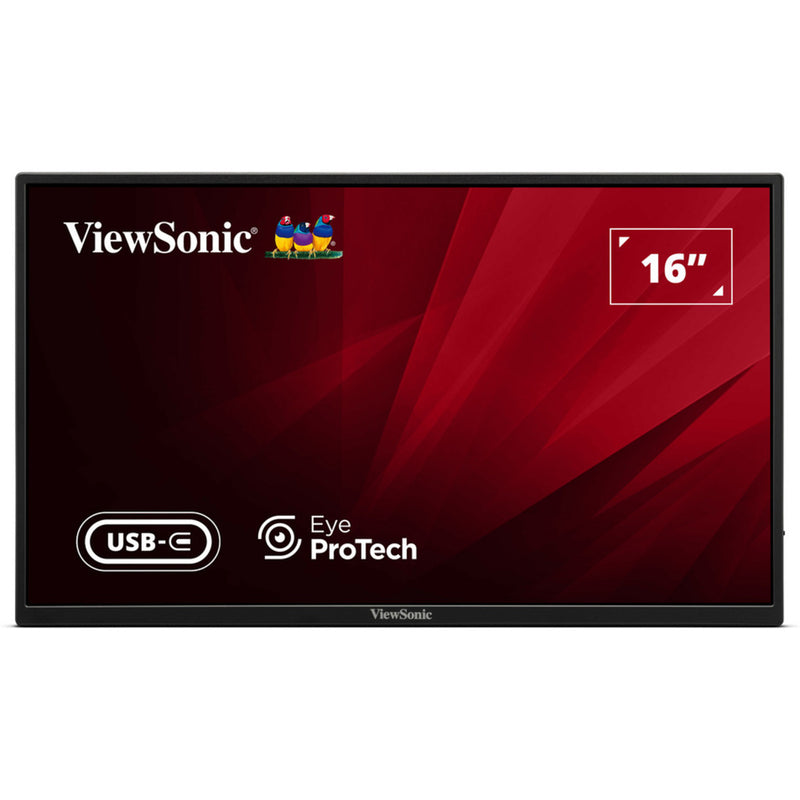 Load image into Gallery viewer, Viewsonic va1650 lichtgewicht draagbare monitor 16 (zwart, 1x hdmi, usb-c)
