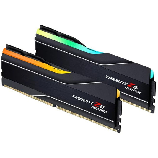 G.skill 64 gb ddr5-6000 (2x 32 gb) kit werkgeheugen (zwart, f5-6000j3040g32gx2-t, trident z5 neo rgb, expo)