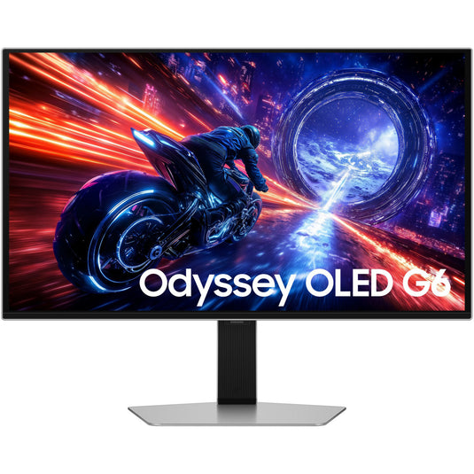Samsung odyssey oled g6 g60sf 27 gaming monitor (zilver, 2x hdmi, displayport, 2x usb-a, usb-b, 500 hz)