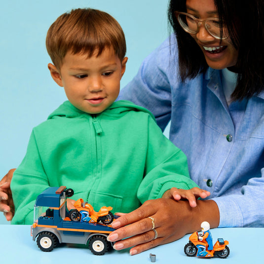 Lego city - transportwagen voor motoren constructiespeelgoed (60491)