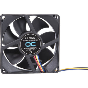 Alphacool es 80mm 800-6,000rpm fan case fan (zwart, 80 x 80 x 25 mm, pwm)