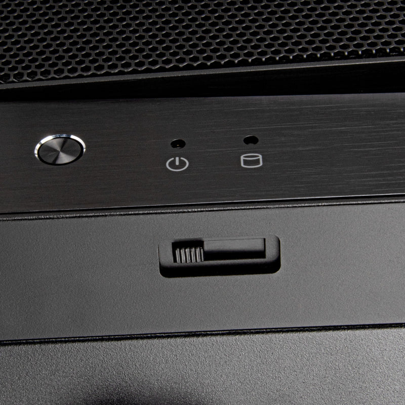 Load image into Gallery viewer, Silverstone sst-gd11b htpc behuizing (zwart | 2x usb-a | 1x usb-c)
