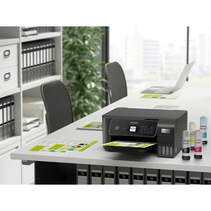 Load image into Gallery viewer, Epson ecotank et-2871 a4 multifunctionele wi-fi-printer met inkttank all-in-one inkjetprinter (zwart, scannen, kopiëren, wi-fi, inclusief tot 3 jaar inkt)
