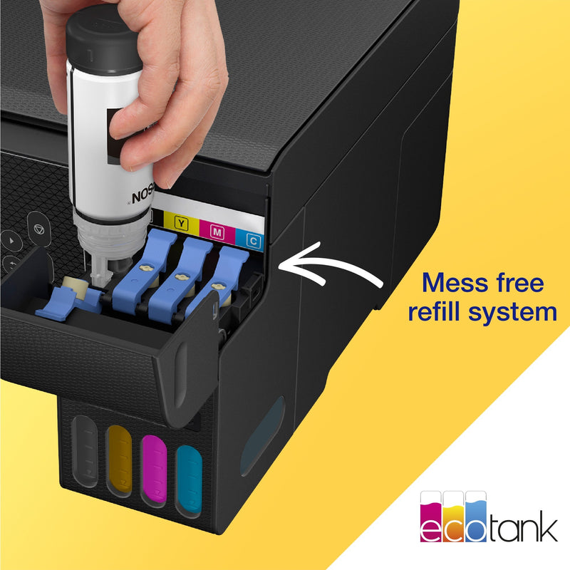 Load image into Gallery viewer, Epson ecotank et-2870 a4 multifunctionele wi-fi-printer met inkttank all-in-one inkjetprinter (zwart, scannen, kopiëren, inclusief tot 3 jaar inkt)
