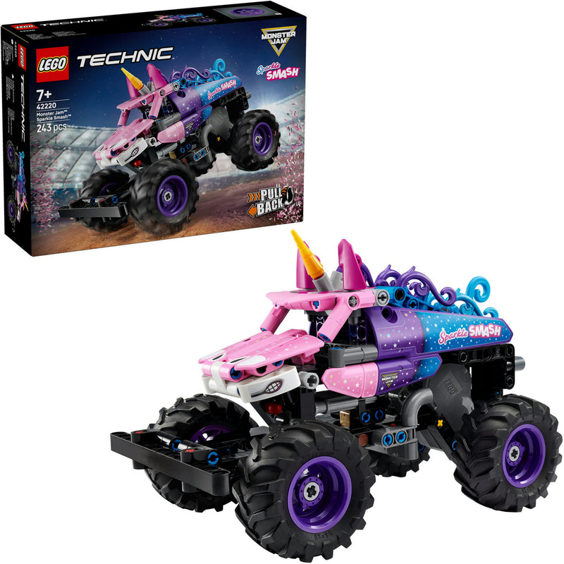 Load image into Gallery viewer, Lego technic 42220 monster jam sparkle smash pull-back
