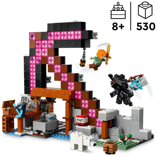 Lego minecraft de pikhouweelmijn bouwpakket voor kinderen - 21277