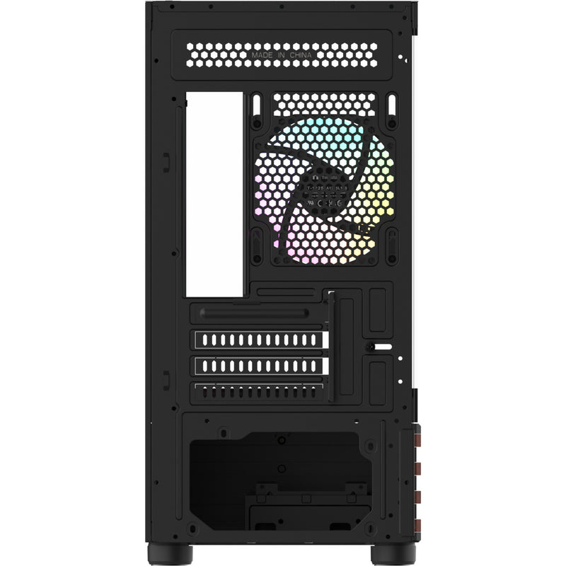 Load image into Gallery viewer, Thermaltake view 170 ws argb mini tower behuizing (zwart houtkleur | 2x usb-a | rgb | window)
