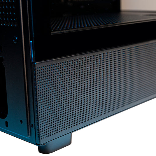 Silverstone lucid 04 mini tower behuizing (zwart | 2x usb-a | 1x usb-c | rgb | tempered glass)