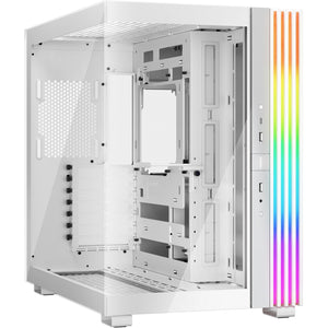 Be quiet! light base 600 dx midi tower behuizing (wit | 2x usb-a | 1x usb-c | rgb | tempered glass)