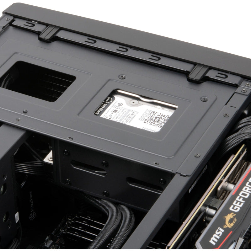 Load image into Gallery viewer, Silverstone sst-gd11b htpc behuizing (zwart | 2x usb-a | 1x usb-c)
