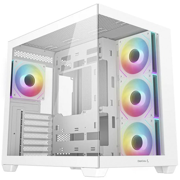 Chargez l'image dans la visionneuse de la galerie, Deepcool cg530 4f midi tower behuizing (wit | 2x usb-a | 1x usb-c | rgb | tempered glass)
