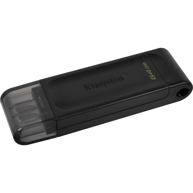 Load image into Gallery viewer, Kingston datatraveler 70 64 gb usb-stick (zwart, dt70 64gb, usb-c 3.2 gen 1)
