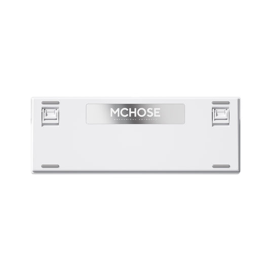 Mchose g98 pro orange blue snow tiger wireless tri-mode custom mechanical rgb gaming toetsenbord (blauw, us lay-out (qwerty), ttc snow tiger, rgb, hot swap, double-shot pbt, draadloos | bluetooth | usb-c)