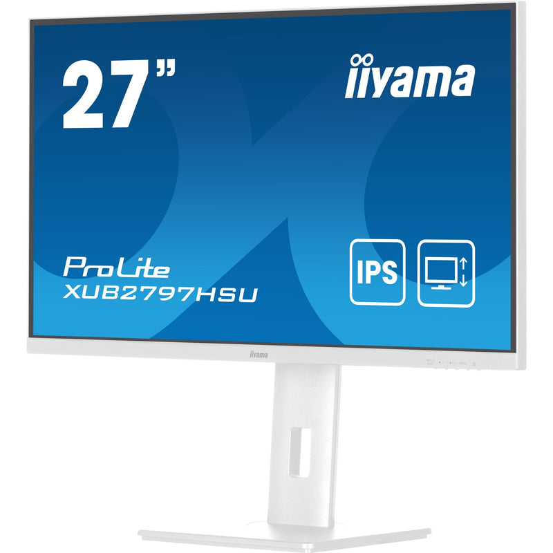 Load image into Gallery viewer, Iiyama prolite xub2797hsu-w2 27 monitor (wit, hdmi, displayport, 2x usb-a, usb-b)
