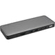Kensington sd5760t dockingstation (zilver zwart, thunderbolt 4, usb-c, usb-a, hdmi, pd)