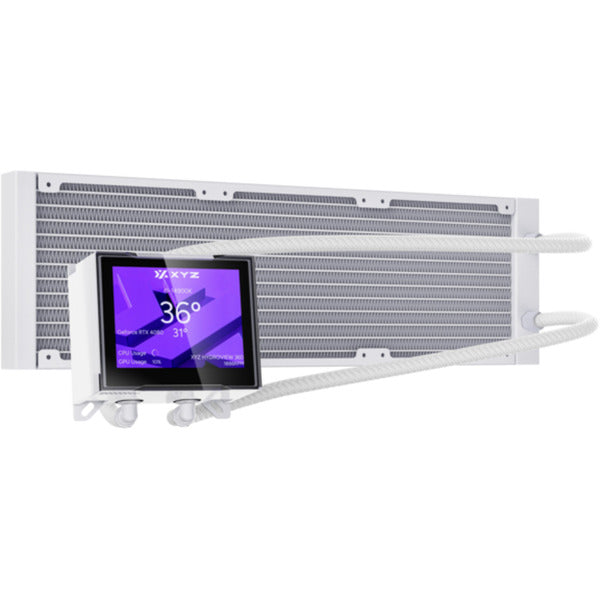 Laden Sie das Bild in Galerie -Viewer, Xyz pc gear hydroview aio 360 waterkoeling (wit, argb, pwm)
