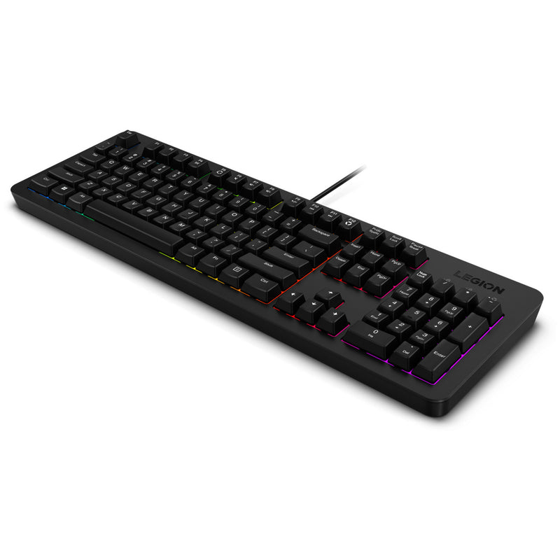 Chargez l'image dans la visionneuse de la galerie, Lenovo legion k310 rgb gaming toetsenbord (zwart, us lay-out (qwerty), membraan, 100%, membraan switch, rgb, usb)
