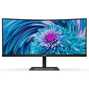 Philips 346e2cuae 00 34 curved ultrawide monitor (zwart, hdmi, displayport, 4x usb-a, usb-c)