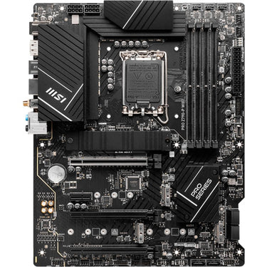 Msi pro z790-p wifi socket 1700 moederbord (zwart, raid, 2.5 gb-lan, wi-fi 6e, bt, sound, atx)