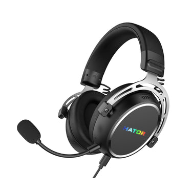 Hator hypergang 3 usb over-ear gaming headset (zwart, rgb, 7.1 virtual surround, usb bluetooth)