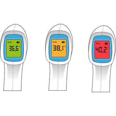 Grundig infrarood koortsthermometer (wit lichtblauw)