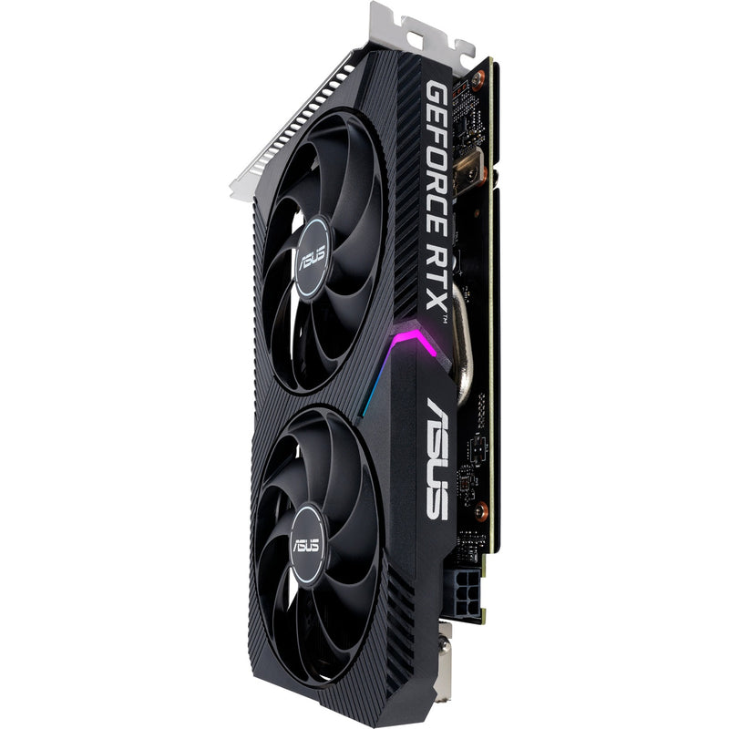 Afbeelding laden in galerijviewer, Asus geforce rtx 3050 dual v2 8gb gddr6 grafische kaart (lite hash rate, 1x displayport, 1x hdmi 2.1, dvi-d)
