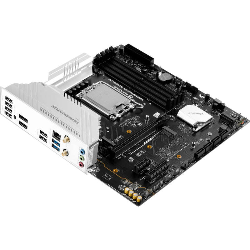 Laden Sie das Bild in Galerie -Viewer, Maxsun ms-terminator b760m d5 wifi socket 1700 moederbord (zwart, raid, 2.5 gb-lan, wlan, bt, sound, µatx)
