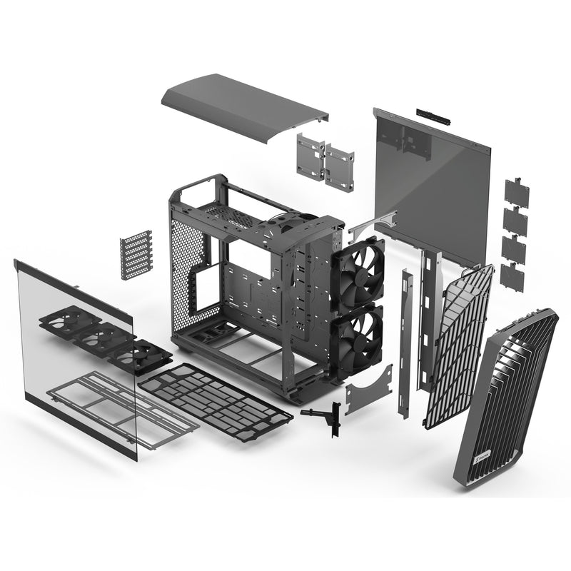 Load image into Gallery viewer, Fractal design torrent gray tg light tint midi tower behuizing (grijs | 2x usb-a | 1x usb-c | tempered glass)
