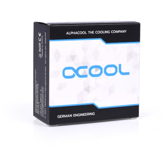 Alphacool eiszapfen 8mm offset piece rotatable g1 4 ag to g1 4 ig verbinding (zwart)