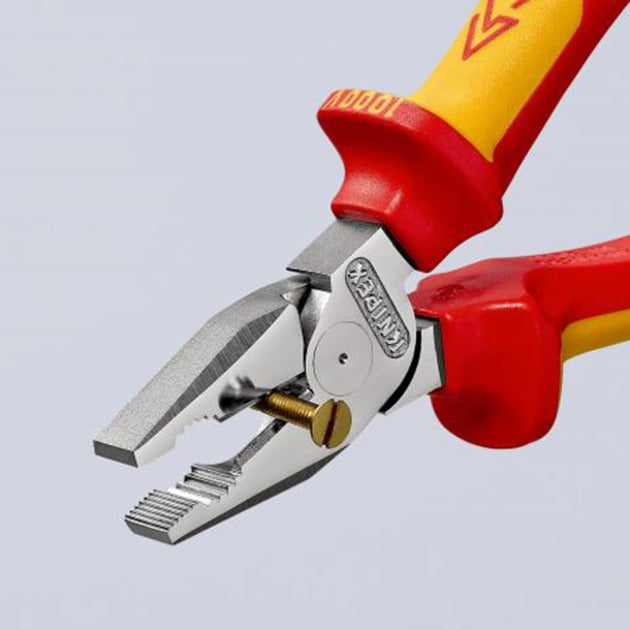 Load image into Gallery viewer, Knipex kracht-kombitang 02 06 180 vde combinatietang (rood geel, lengte 180mm)
