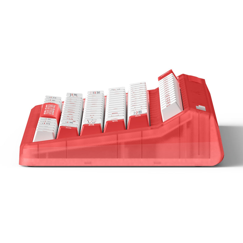 Load image into Gallery viewer, Iqunix og80 joy vendor wireless mechanical keyboard (rood, us lay-out (qwerty), cherry mx silent red, 80% (tkl) , rgb leds, hot-swappable, pbt, 2.4ghz | bluetooth 5.1 | usb-c)
