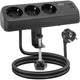 Act connectivity act stekkerdoos met 3 type-f stopcontacten, 30w power delivery, usb type-c a poorten, kabellengte 1,5 meter ac2480