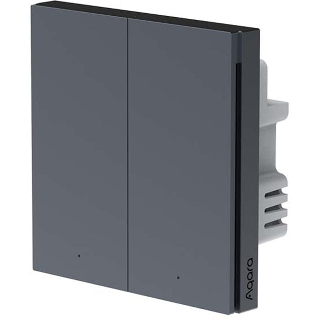 Load image into Gallery viewer, Aqara smart wall switch h1 dubbele schakelaar (antraciet, zigbee 3.0)
