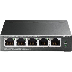 Tp-link tl-sg105pe switch (grijs, poe)