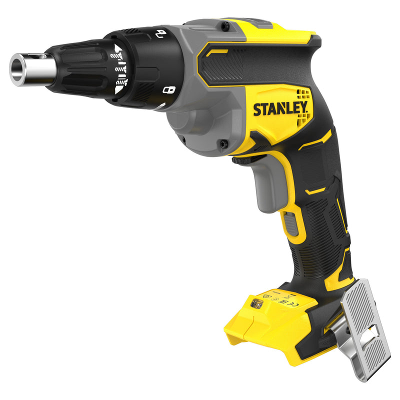 Load image into Gallery viewer, Stanley brushless 18v v20 gipsplaatschroevendraaier solo schroeftol (zwart geel, accu en oplader niet inbegrepen)
