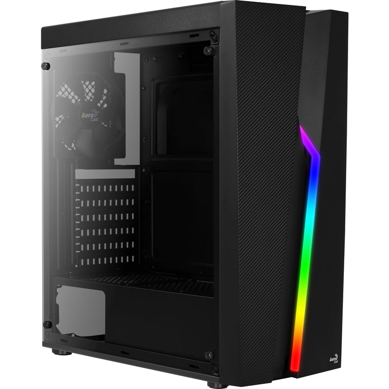 Load image into Gallery viewer, Aerocool bolt midi tower behuizing (zwart | 3x usb-a | rgb | window)
