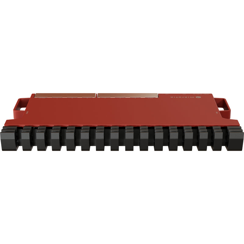 Load image into Gallery viewer, Mikrotik l009uigs-rm router (donkerrood, qualcomm ipq-5018 cpu, poe, sfp)

