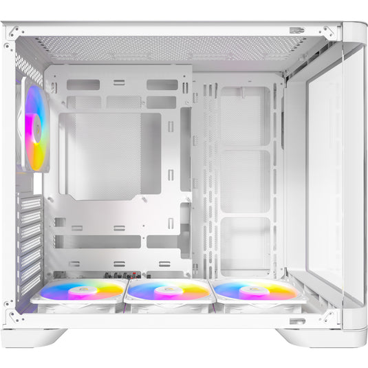 Antec c5 curve argb midi tower behuizing (wit | 2x usb-a | 1x usb-c | tempered glass)