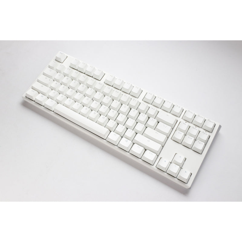 Load image into Gallery viewer, Ducky one 3 classic pure white tkl rgb mechanisch toetsenbord (wit, us lay-out (qwerty), cherry mx speed silver, 80% (tkl) , rgb leds, double-shot pbt, hot-swappable, quack mechanics)
