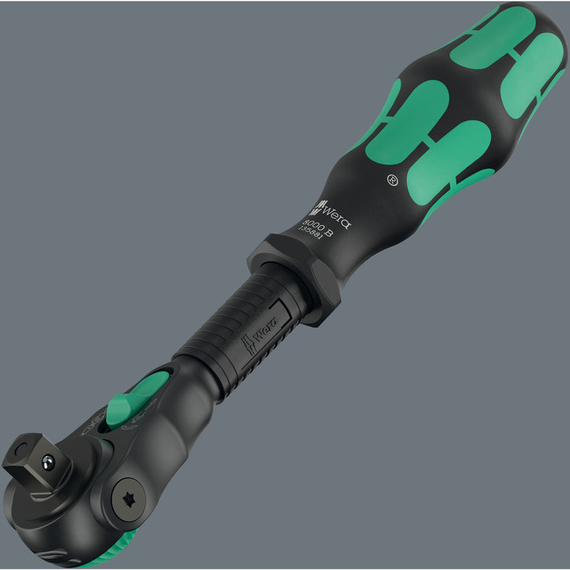 Load image into Gallery viewer, Wera 8000 b black edition zyklop speed ratel met 3 8 aandrijving (zwart groen)
