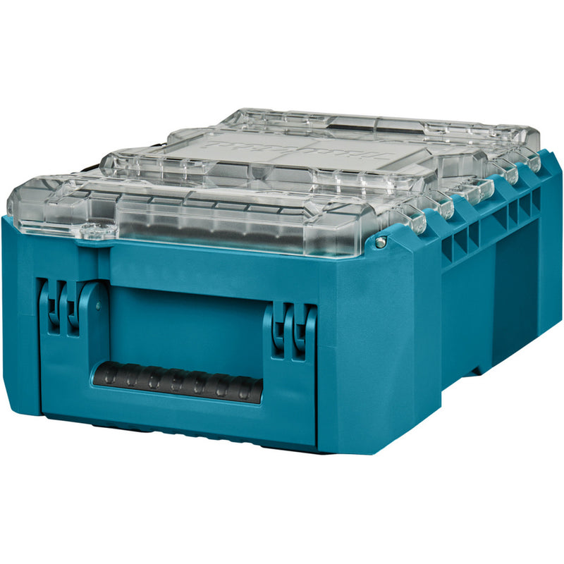 Load image into Gallery viewer, Makita maktrak organizer compact p-91067 gereedschapsbox (blauw zwart)
