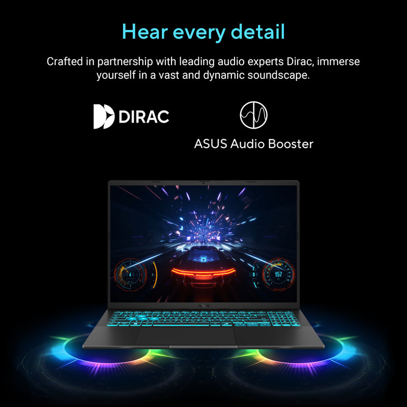 Chargez l'image dans la visionneuse de la galerie, Asus v16 fx3607vp-rp003ws 16 gaming laptop (zwart | core 7 240h | rtx 5070 | 16 gb | 1 tb ssd)
